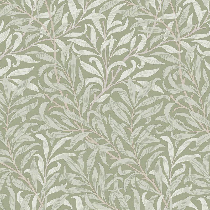 William Morris Sage Willow Bough Vinyl Wallpaper Double Roll