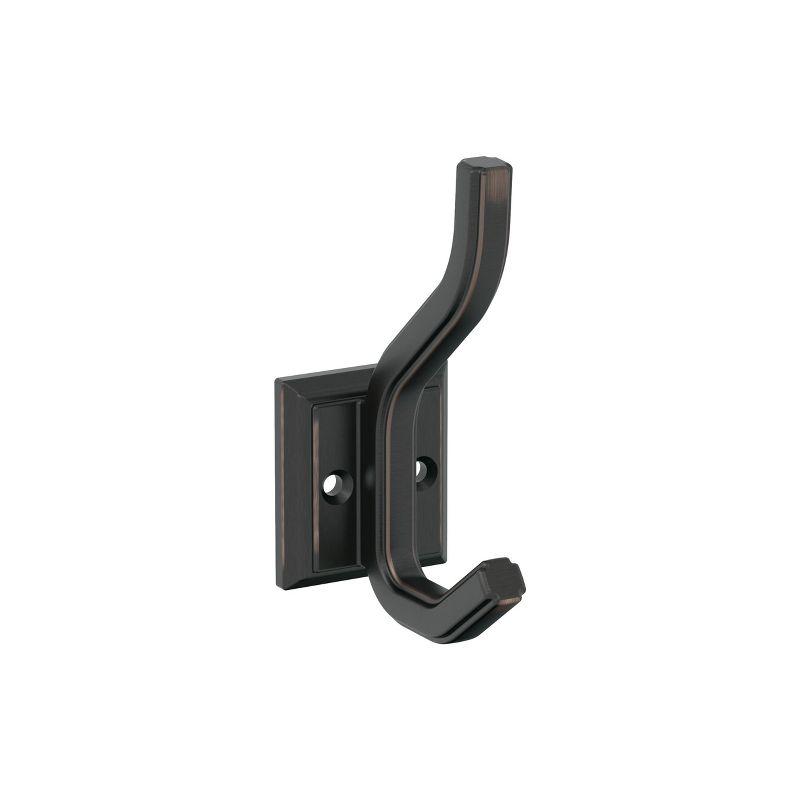 Aliso Transitional Double Prong Decorative Wall Hook