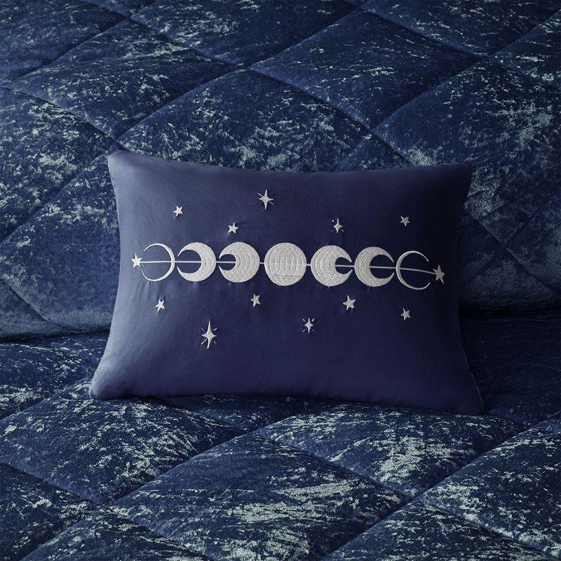 Felicia Crushed Velvet Comforter Set with Throw Pillow