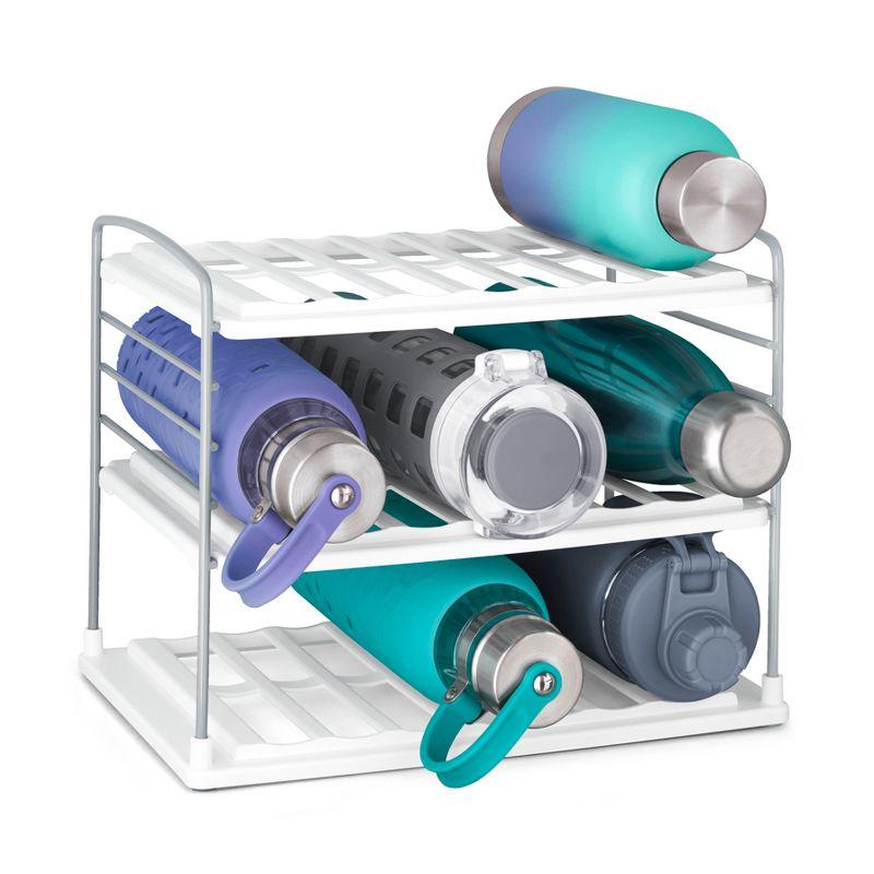 YouCopia White 3-Shelf Adjustable Water Bottle Organizer