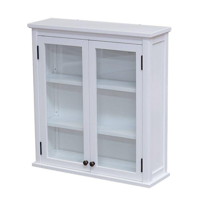 29"x27" Dorset Wall Mounted Bath Storage Cabinet White - Alaterre Furniture