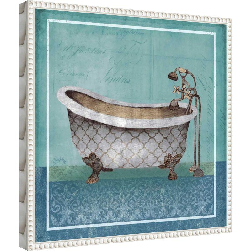 Amanti Art Regal Blue Tub I by Elizabeth Medley Framed Canvas Wall Art