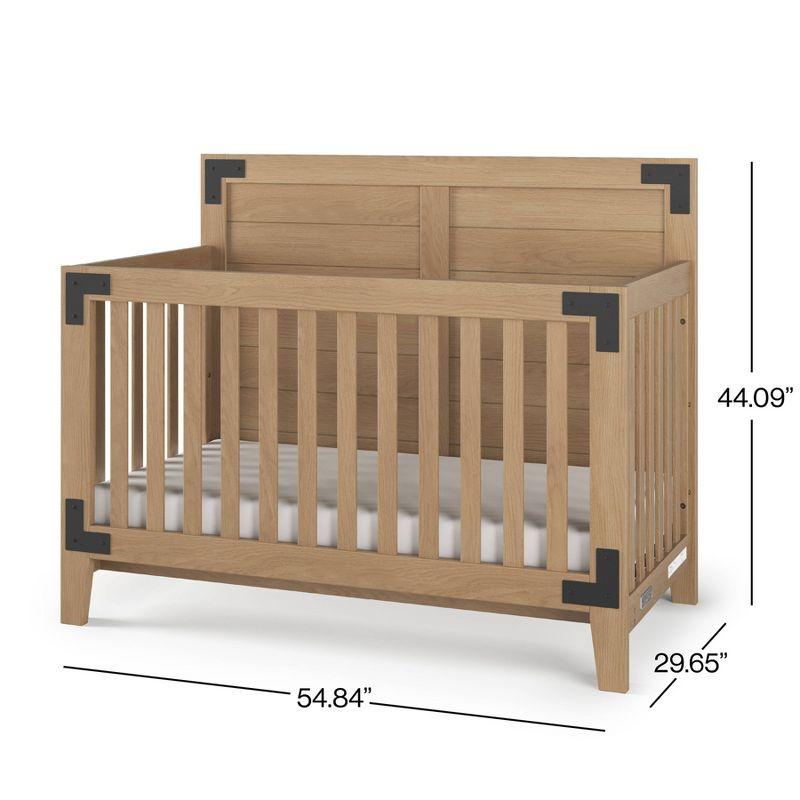 Child Craft Lucas 4-in-1 Convertible Crib - Nutmeg