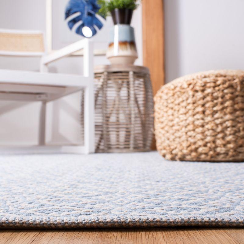 Montauk MTK716 Hand Woven Indoor Area Rug - Ivory/Light Blue - 8'x10' - Safavieh
