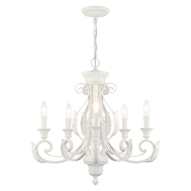 Livex Lighting Valencia 5 - Light Chandelier in  Shiny White