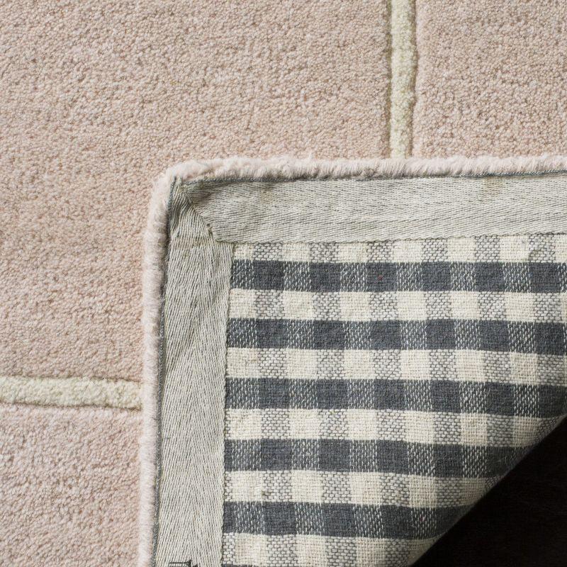 Bella BEL151 Hand Tufted Area Rug - Light Pink/Ivory - 5'x5' - Safavieh.