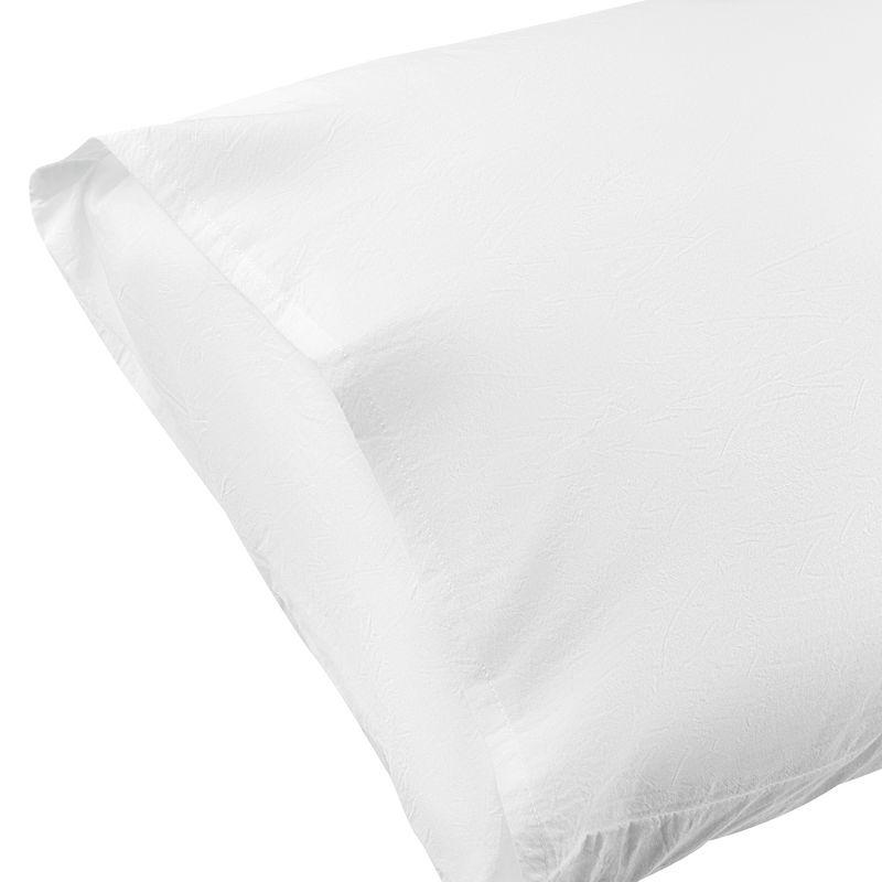 White Polyester Envelope Closure Standard/Queen Pillowcases Set of 2