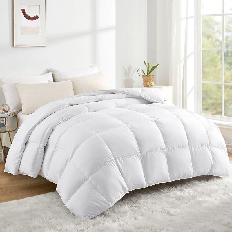 Twin White Down Comforter with Ultra Soft Fabric