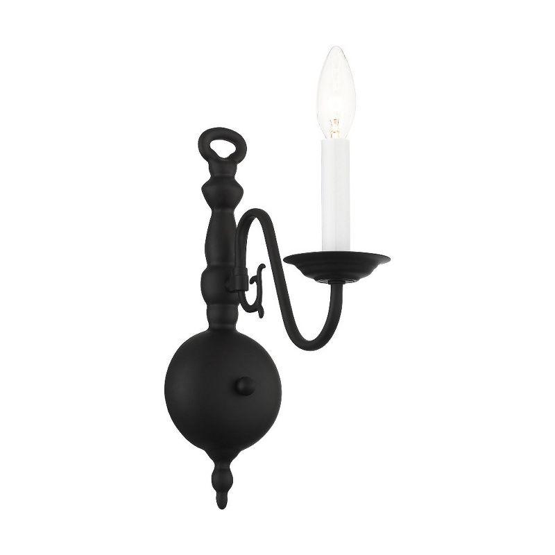 Livex Lighting Williamsburgh 1 - Light Wall Light in  Black