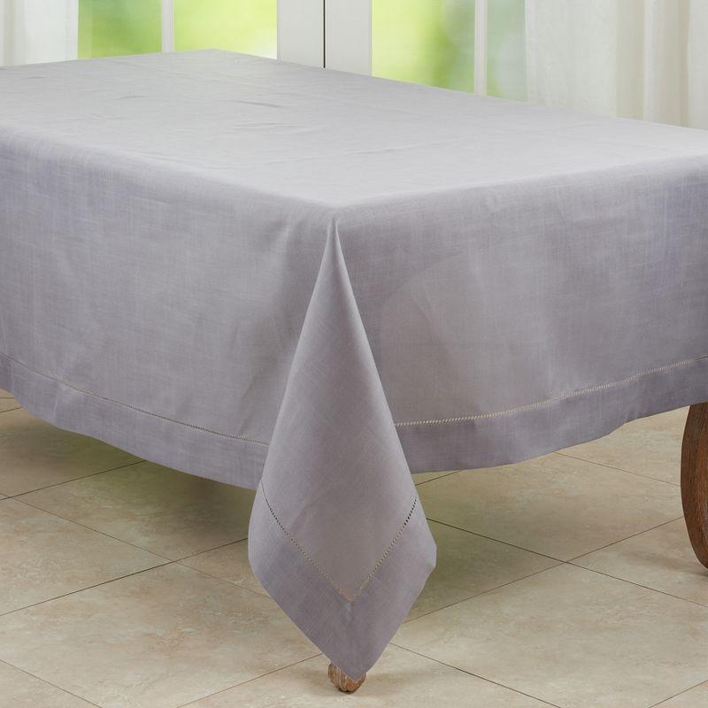 Saro Rochester Collection Solid Color Square Tablecloth