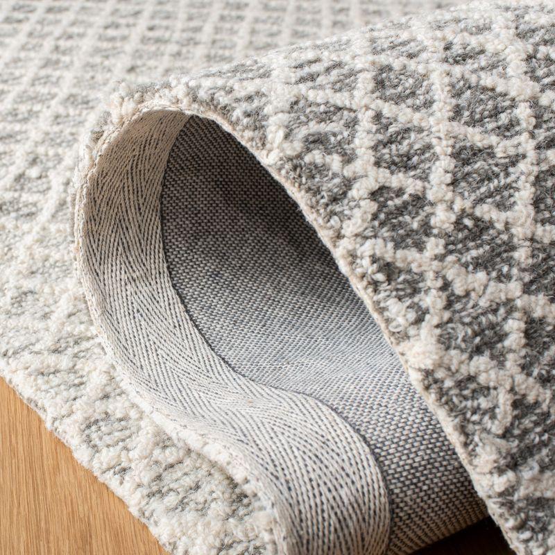 Micro-Loop MLP353 Hand Tufted Indoor Runner Rug - Grey/Ivory - 2'3"x9' - Safavieh