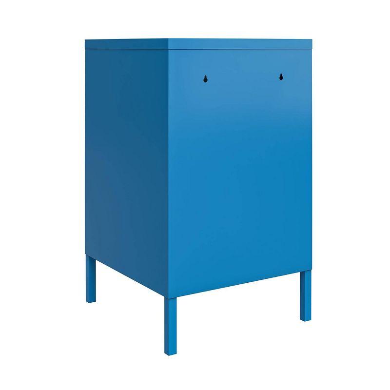 Cache Metal Locker End Table with Storage