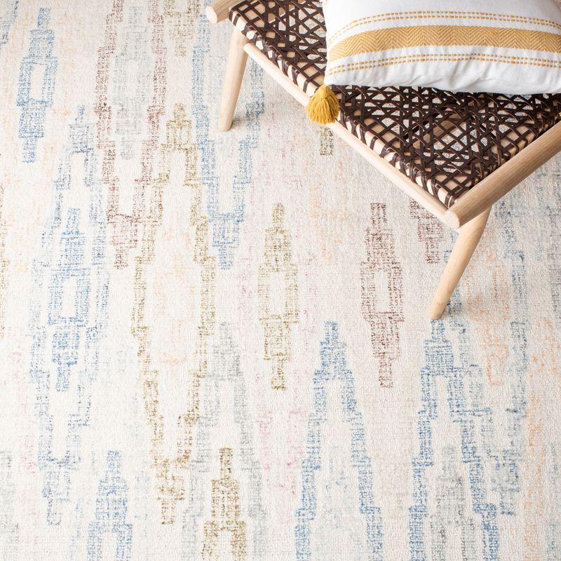 Rodeo Drive RD101 Hand Tufted Area Rug - Ivory/Blue - 3'x5' - Safavieh.