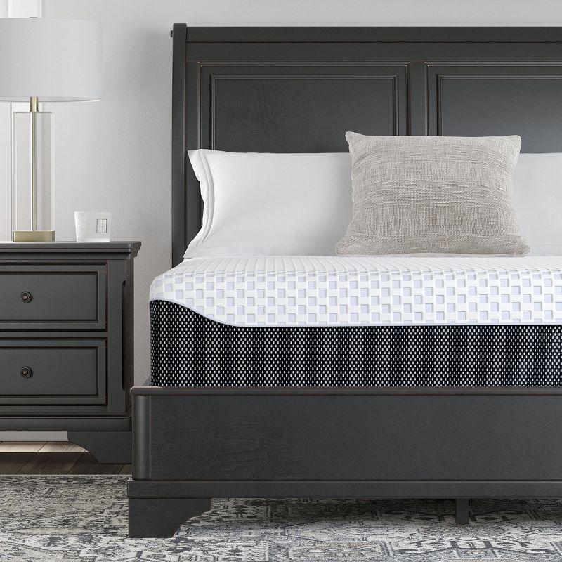 Signature Design by Ashley Chime Ultra Plush Charcoal Infused Memory Foam Mattress