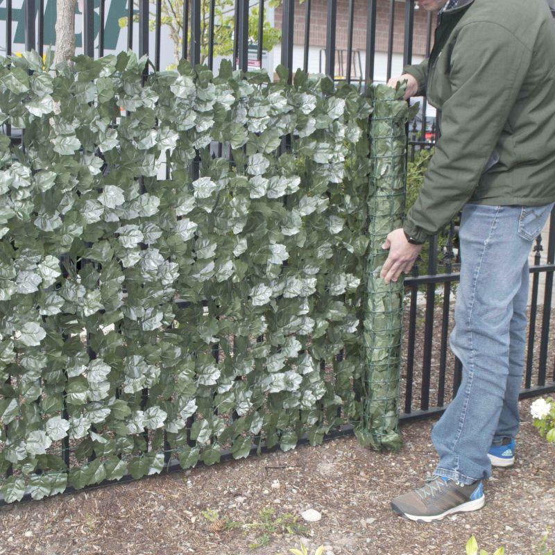 GreenLeaf 94'' W x 39'' H Faux Ivy Privacy Garden Fence