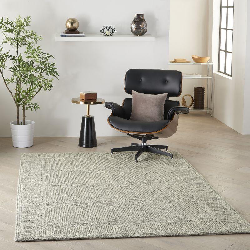 Nourison Vail Contemporary Indoor Area Rug Grey 5'3" x 7'3"