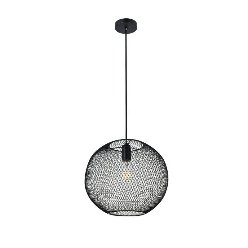 Elegant Lighting Keller 1 Light Black Pendant