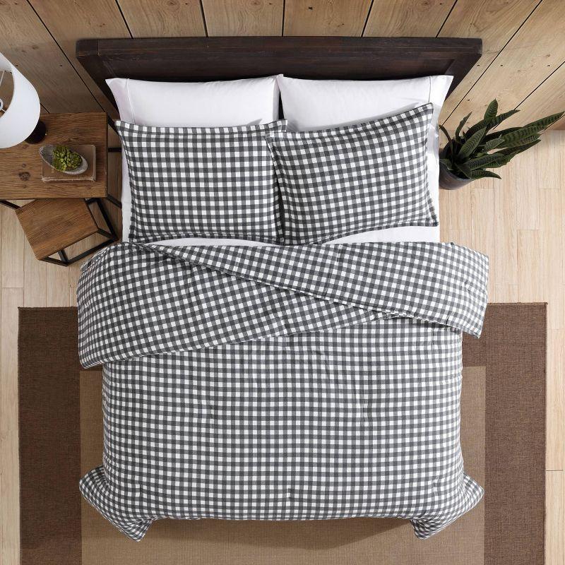 Gray Preston Duvet Cover Set - Eddie Bauer