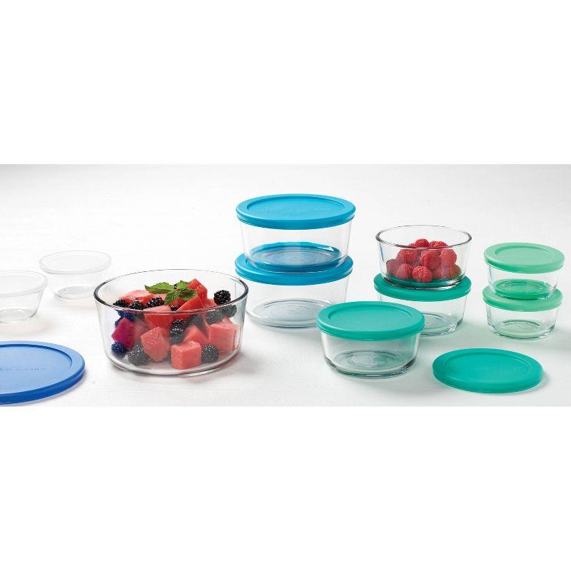 Anchor Hocking 20pc Glass SnugFit Food Storage Container Set: Oven & Freezer Safe, Microwave Safe Without Lid, Dishwasher Safe