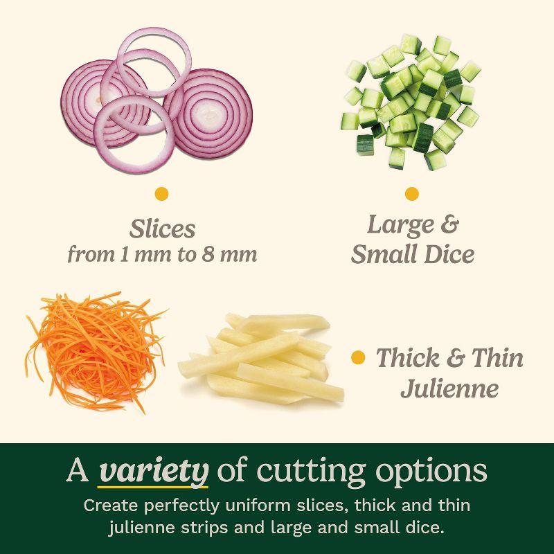 Cuisinart Precision Slice Upright Mandoline: Safe Mandolin Slicer, Nonslip Base, Dishwasher-Safe, Freestanding Design
