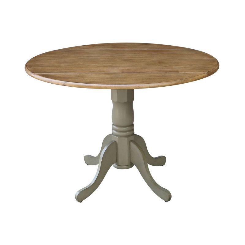 42" Mason Round Dual Drop Leaf Dining Table - International Concepts