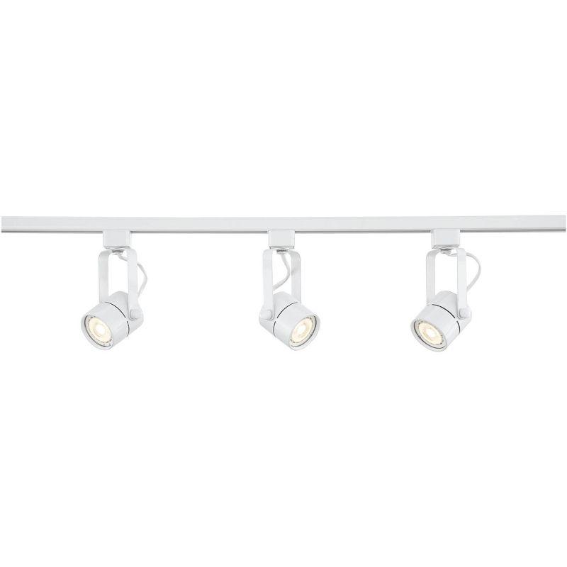 Layna White Metal 3-Head LED Track Light Fixture