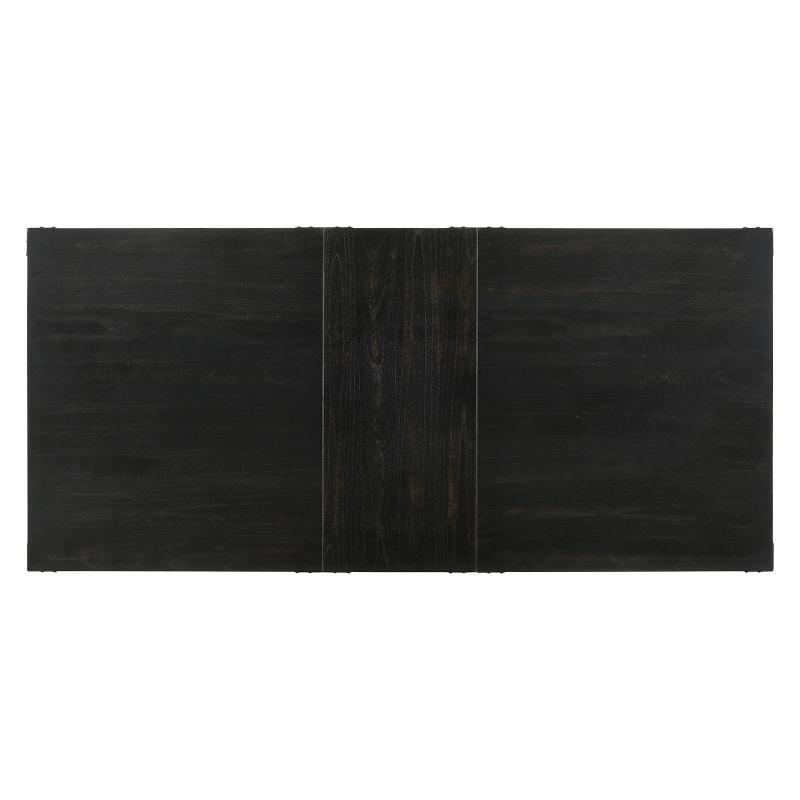 Morland Dining Table Vintage Black - Acme Furniture: Rectangular, Non-Extension, Seats 6