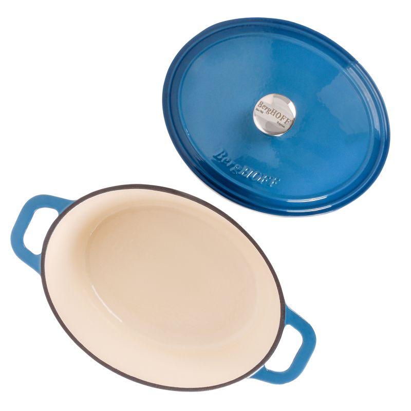 BergHOFF BergHOFF Neo 5Pc Cast Iron Set: 5Qt and 8Qt Covered Dutch Ovens and 10" Fry Pan