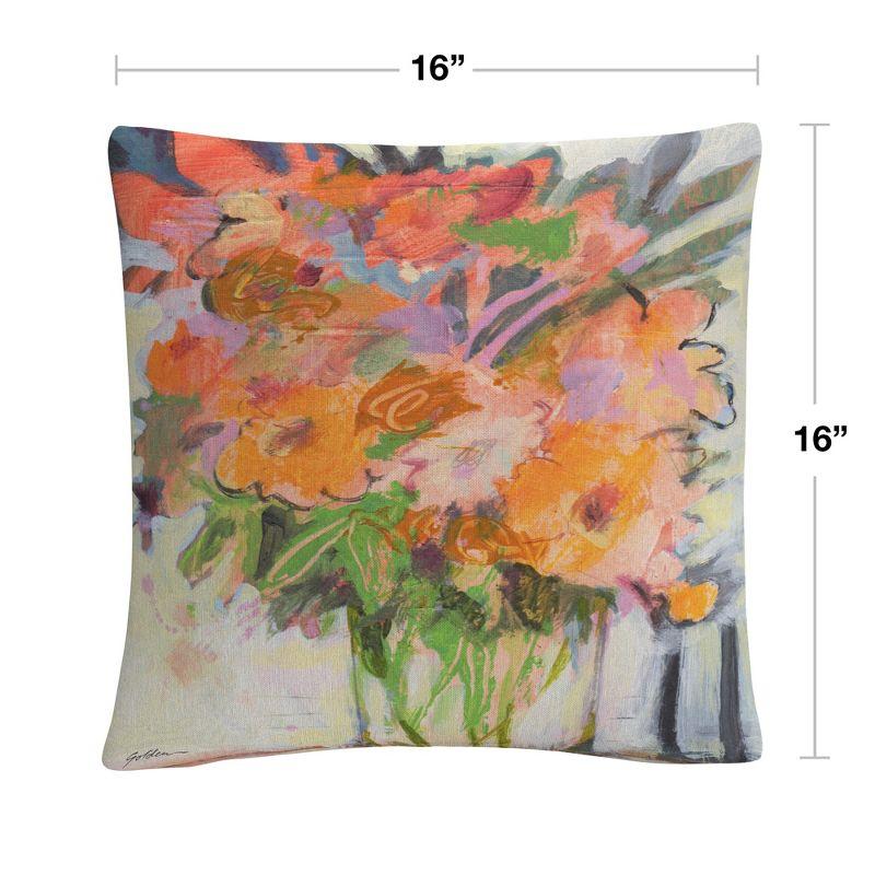 Bouquet Floral Throw Pillow