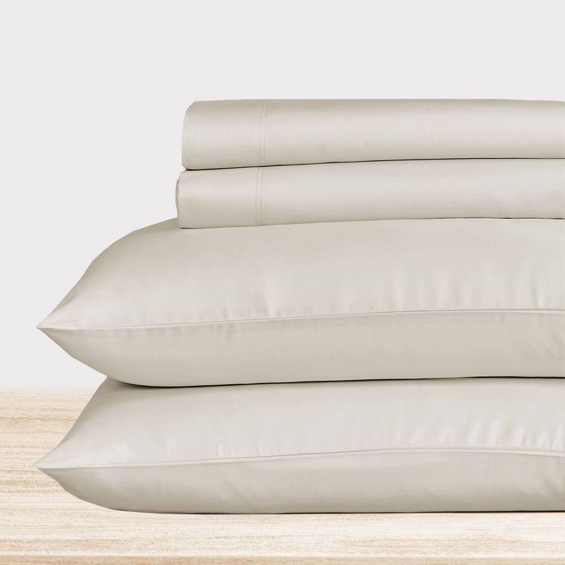 Ivory California King Cotton Deep Pocket Sheet Set