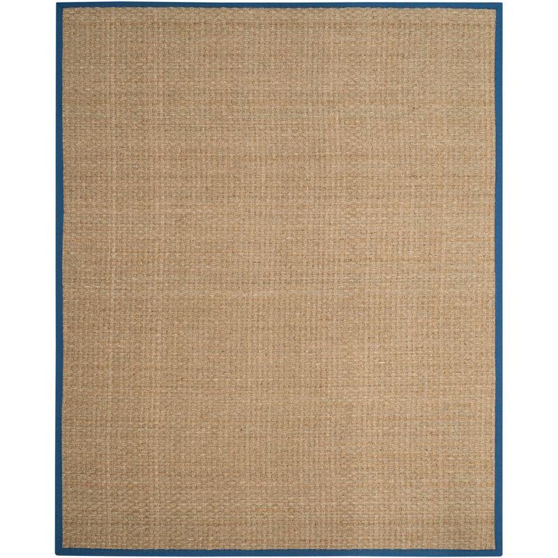 Natural Fiber NF114 Power Loomed Indoor Area Rug - Natural/Light Navy - 9'x12' - Safavieh