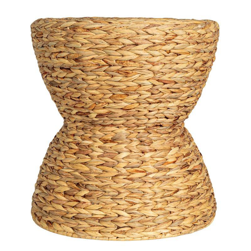 Household Essentials Water Hyacinth Hourglass Stool