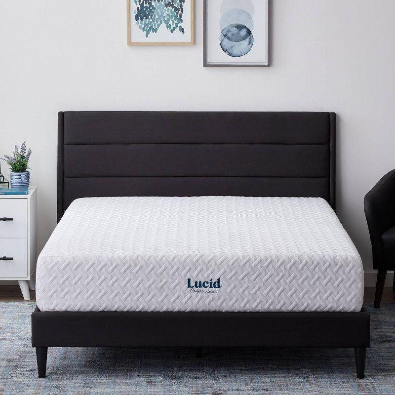 Lucid Comfort Collection 12" Gel Memory Foam Mattress