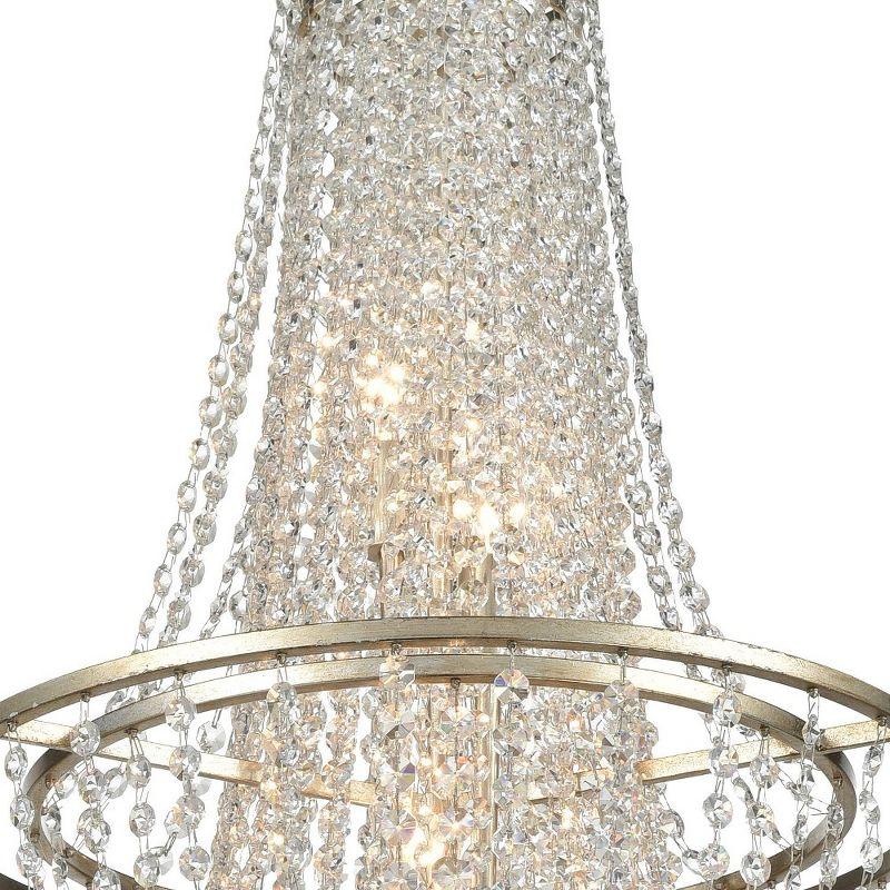 Crystorama Lighting Arcadia 4 - Light Chandelier in  Antique Silver