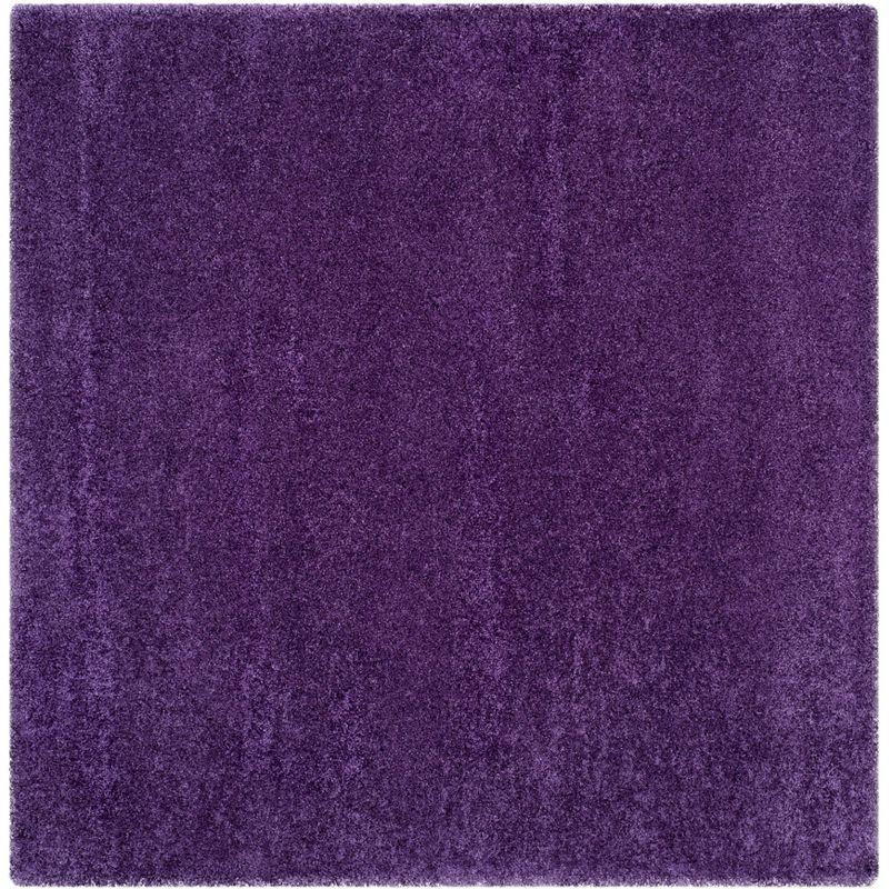 Milan Shag SG180 Power Loomed Indoor Area Rug - Purple - 7'x7' - Safavieh