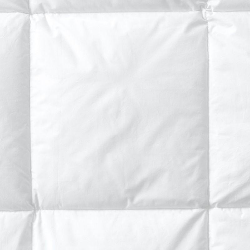 Twin White Down Microfiber Comforter with Cotton Cover