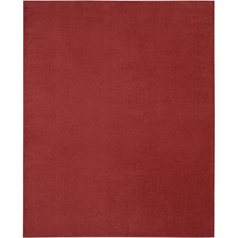 Brick Red Essentials 10' x 14' Low Pile Synthetic Outdoor Rug