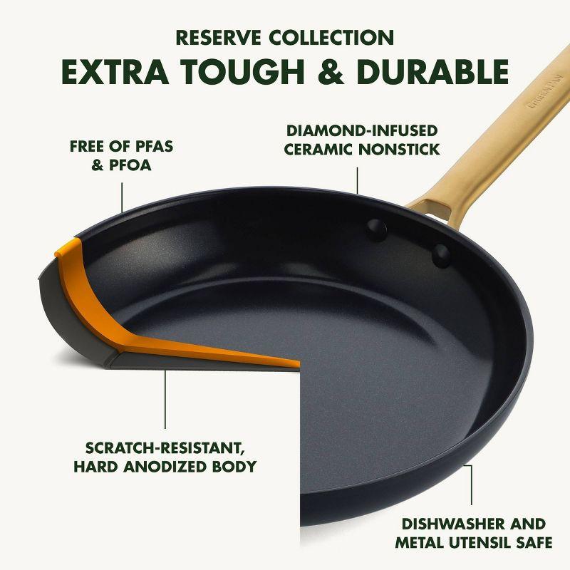 GreenPan ™ Reserve Black 2-Piece 10" and 12" Ceramic Non-Stick Frying Pan Set