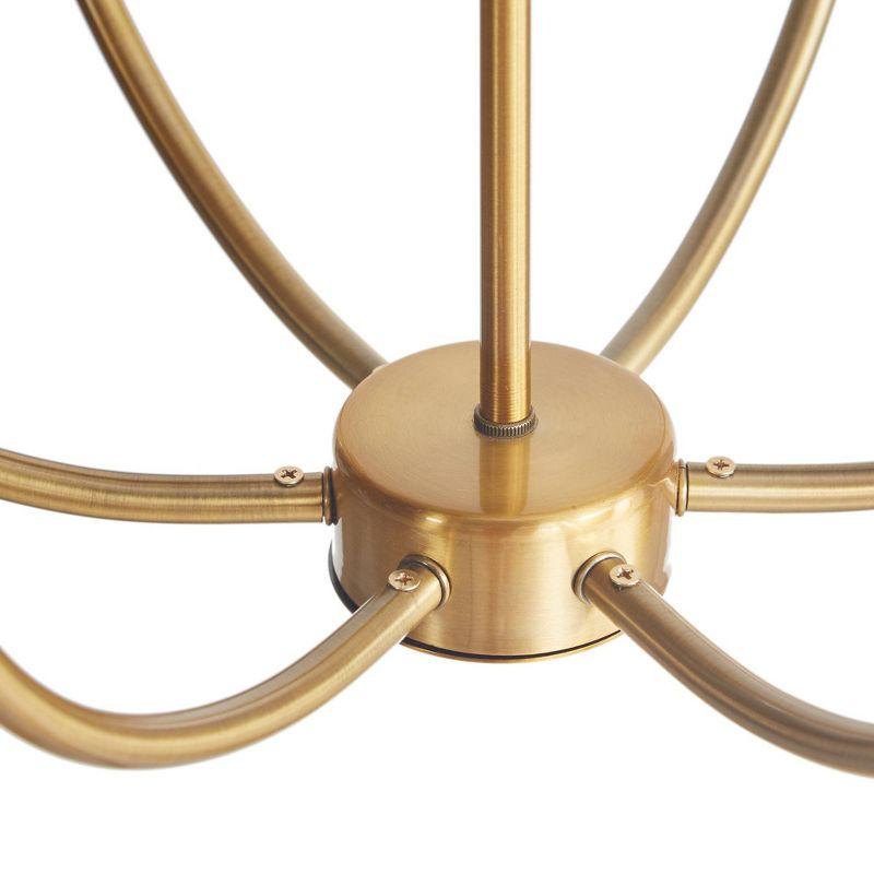 Savor Candelabra Styled Chandelier Gold - Hampton Hill: 6-Light, E12 Bulb Compatible, Wrought Iron