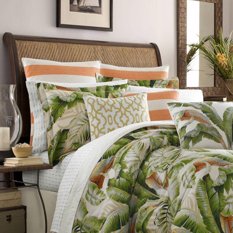 Tommy Bahama Palmiers Cotton Reversible 4 Piece Comforter Set