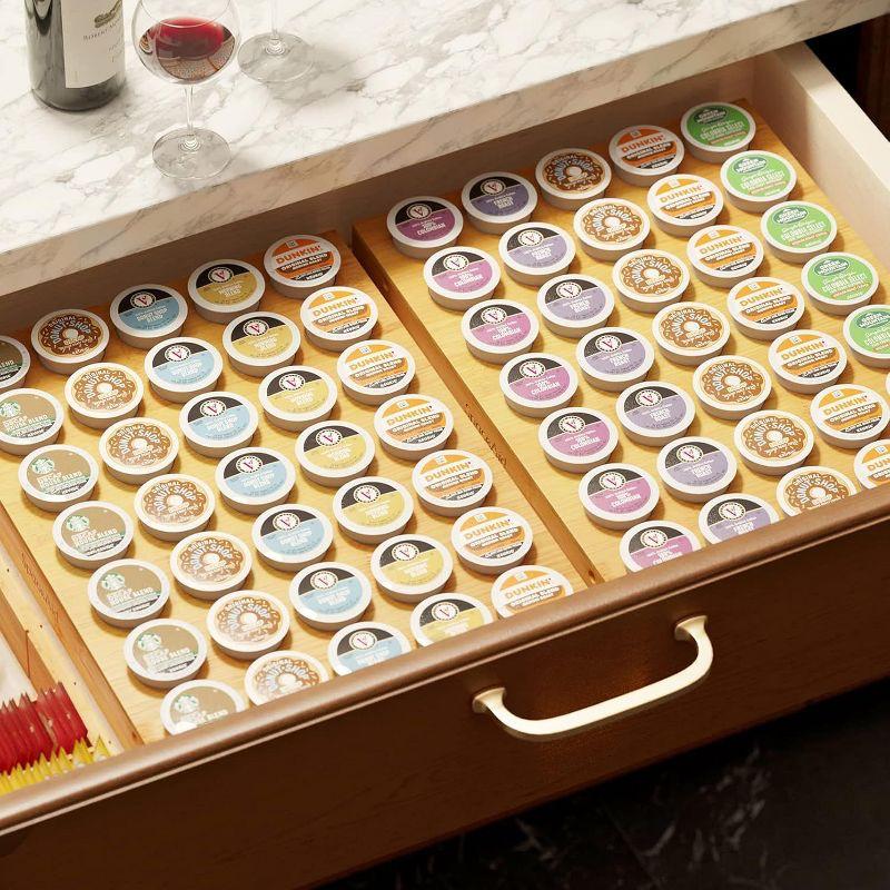 K Cup Coffee Drawer Organizer Insert for Kcup Coffee Station (35 Slots)-SpaceAid