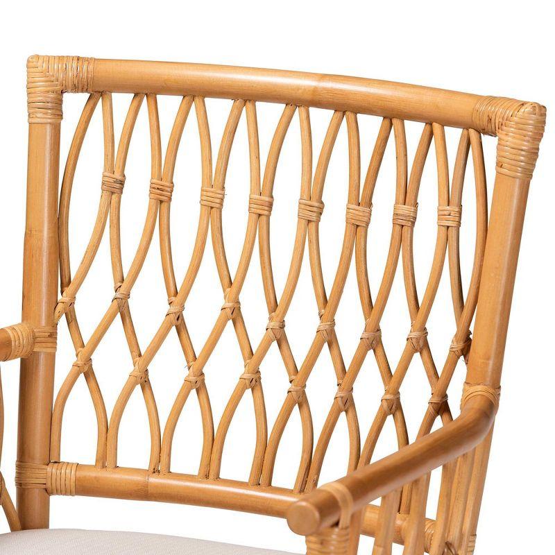 bali & pari Maisa Rattan Arm Chair Light Honey