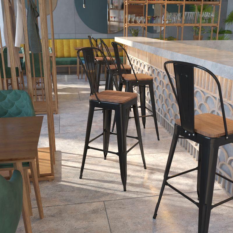 Flash Furniture Steel Outdoor Stool