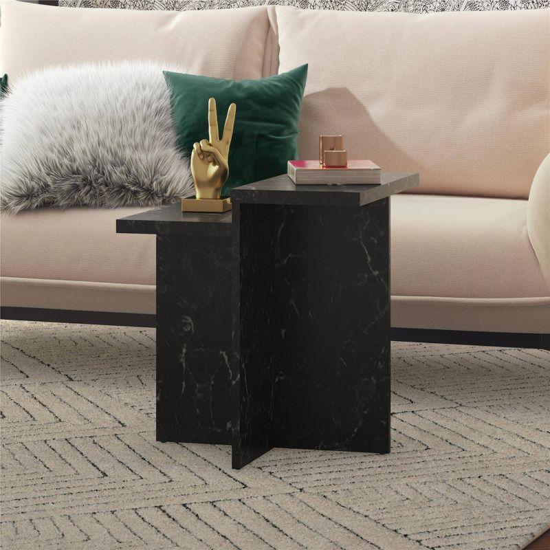 Brielle 24'' Tall Abstract End Table