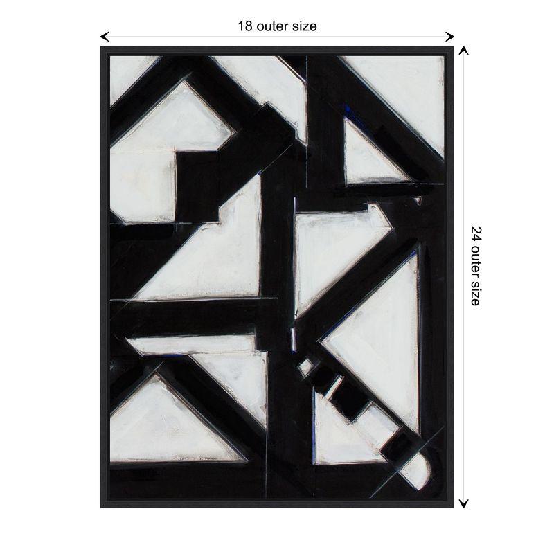 Amanti Art Topographic V by Rob Delamater Canvas Wall Art Print Framed 18 x 24-in.