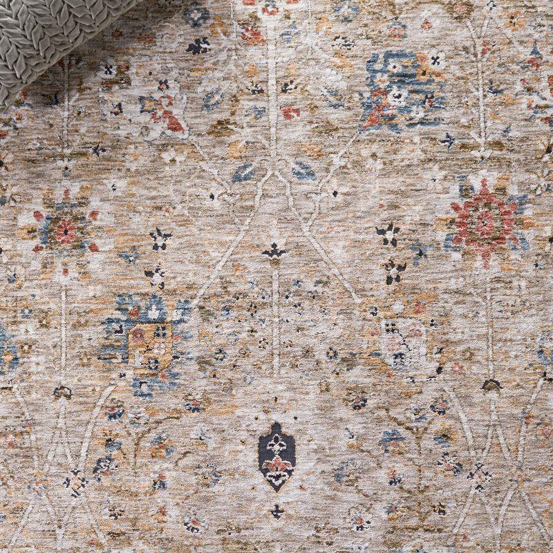 Silverado SVD112 Power Loomed Area Rug - Beige/Rust - 4'x6' - Safavieh.