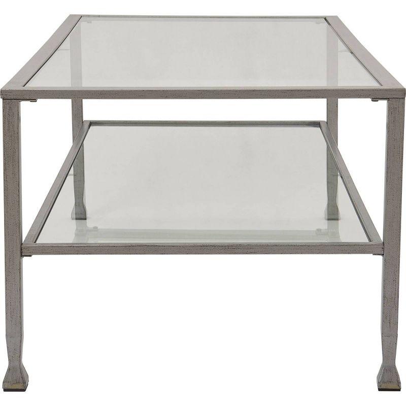 Maddox Glass and Metal Coffee Table - ClickDecor