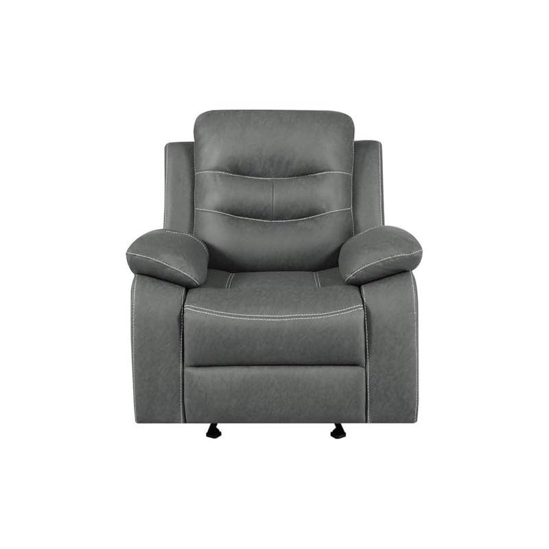 Coaster Home Furnishings Nova Upholstered Glider Recliner Chair Dark Grey