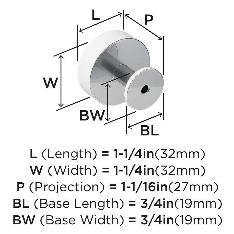 Radius 1 1/4" Diameter Round Knob