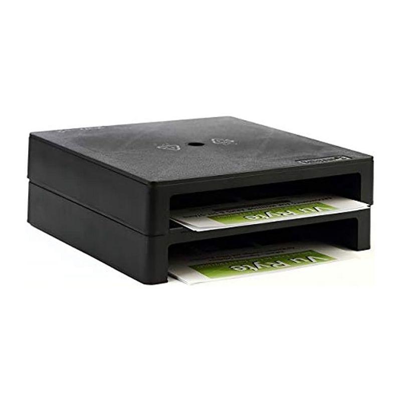 Vu Ryte (VUR 4855) Stackable 2" Computer Monitor Stand, Black - Set of 2